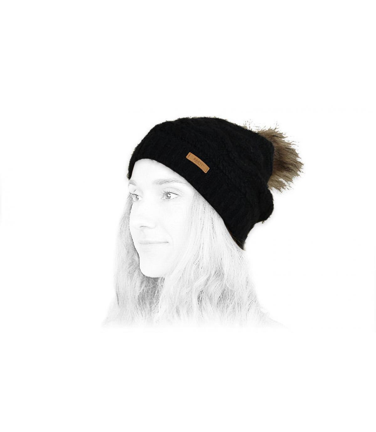 Barts gorro azul pompón pelo Barts gorro azul pompón pelo